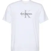 Calvin Klein Jeans T-Shirt Hero Monologo LV04RB862G Weiß Regular Fit