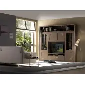 AEA Wohnwand Schrank Vitrine Holz Wohnzimmer Möbel tv Schrankwände Design Vitrinen