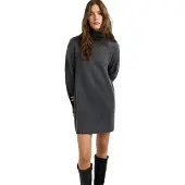 Pepe Jeans für Damen. PL9537915 Kleid Arika dunkelgrau (S), Lässig, Polyester, Langarm