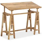 vidaXL Zeichentisch Mangoholz Massiv 116 x 50 x 76 cm