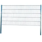 GreenYard Doppelstabmattenzaun Komplett-Set, ca. 103 cm x 10 m - Moosgrün