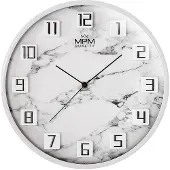 MPM -Quality Damali Wanduhr Kunststoff Weiß 30,4 cm