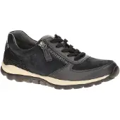 Gabor RollingSoft Damenschuhe - sportliche Schnür- Halbschuhe blau