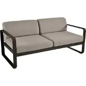Fermob BELLEVIE 2-Sitzer-Sofa mit Sitzfläche aus gelochtem Aluminiumblech