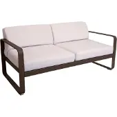 Fermob BELLEVIE 2-Sitzer-Sofa mit Sitzfläche aus gelochtem Aluminiumblech
