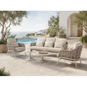 Suns Casto Sofa-Set 5-tlg. Aluminium/Rope inkl. Sitz-und Rückenkissen