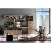 AEA Wohnwand Holz Stil Klassische Italienische Wohnzimmer Möbel Schrank
