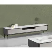 AEA Modernes Lowboard Luxus Möbel RTV TV-Ständer Wohnzimmermöbel Grau
