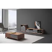 AEA Design Wohnwand RTV Side Low Schrank Board Wohnzimmer Regal Garnitur Tisch