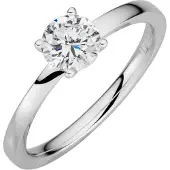 Lyomi Ring 585/- Weißgold 1 synth. Diam. 0,75 ct.