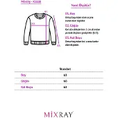 MixRay Übergroßer gerippter Rollkragenpullover