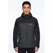 Jack Wolfskin Wild Places 3in1 Jacke Schwarz 2XL Herren Schwarz 2XL