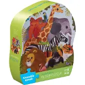 Crocodile Creek geformtes Puzzle Dschungelfreunde - 36 Stücke