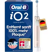 Oral-B iO Series 2 Wiederaufladbare elektrische Zahnbürste, intelligenter Andrucksensor, 3 Reinigungsmodi, 2-Minuten-Quadrant-Timer, Lithium-Ionen-Akku, Pink