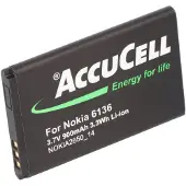 AccuCell Akku passend für Nokia 6125, BL-4C
