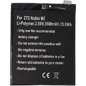 AccuCell Akku passend für ZTE Nubia M2, Li-Polymer, 3,85V, 3600mAh, 13,9Wh, built-in, ohne Werkzeug