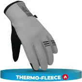 MIVELO Winterhandschuhe - vollständig reflektierend - Größe L - mit 3M Thinsulate & Thermo-Fleece