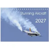 CALVENDO Beeindruckende Flugzeuge (Schreibtischkalender 2027, DIN A5, Querformat), 12-Monats-Schreibtischkalender
