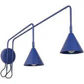 Sollux SL.2514 Wandleuchte NOX 2 ultramarin mit Schalter