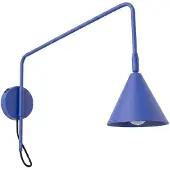 Sollux Wandleuchte NOX 1 ultramarin mit Schalter 1xE14 10W Stahl 30x61x14cm Lighting