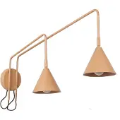 Sollux SL.2508 Wandleuchte NOX 2 gold mit Schalter