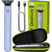 Philips OneBlade First Shave QP1324/20 – Rasierer – Wet & Dry – mit Reiseetui