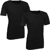 Ragman T-Shirt "Set:", Herren, Gr. L, schwarz, Jersey, Baumwolle, slim fit, V-Ausschnitt, Shirts T-Shirt