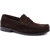 Suitable Penny Loafers Suede Braun