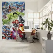Komar Kindertapete "Marvel Avengers Protect" bedruckt glatt