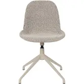 Zuiver 2er Set Albert Kuip Esszimmerstuhl drehbar Aluminium/Polyester