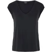 Pieces Pckamala T-shirt Mit V-ausschnitt | Schwarz | XS