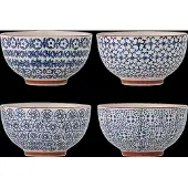 Bloomingville Karine Schüsseln, blau, 4er-Set