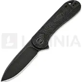 We Knife Elementum Taschenmesser, Black Titanium, Black Stonewash