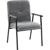 Hjh LIVING Polsterstuhl mit Armlehnen Lifea Flex Stoff Esszimmerstuhl Küchenstuhl Stuhl gepolstert