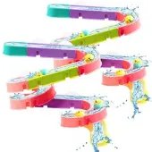 Playtastic 2er-Set 30-tlg. Badewannen-Kugelbahn-Spielset, für Kinder ab 3 Jahren