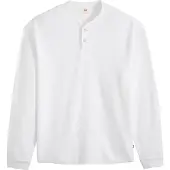 Levi's Sweatshirt "Sweatshirt LS Relax Button Henley 1er Pack", Herren, Gr. XL, weiß, Obermaterial: 100% Baumwolle CO., Sweatshirts Sweatshirt