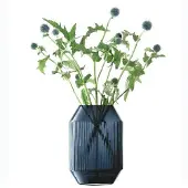 LSA International Vase/kerzenhalter Rotunda Safir Lsa 25,8x17,8x17,8cm