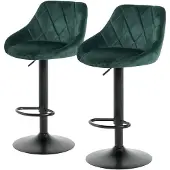 Home24 Barstuhl - 2er-Set - Metall / Textil