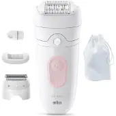 Braun Epilierer "Silk-épil 5 SE5-030" Wet & Dry, Einfache Haarentfernung, Rasieraufsatz und Trimmeraufsatz