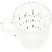 Almina Lavin 6er-Gläser Set mit Henkel Teeglas Kaffeeglas Transparent mit Design