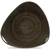 Churchill Livingstone Stonecast Patina Iron Black Teller Dreieckig 31,1cm