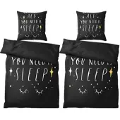 Sanilo Bettwäsche 4-teilig All You Need is Sleep