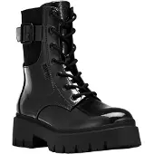 Esprit Schnürboots "MILLIE" Schnürstiefelette, Boots in Lack-Optik