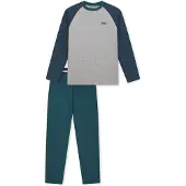 Schiesser Schlafanzug Comfort Cotton in Grau | Gr.: 140