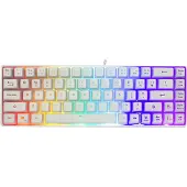White Shark RONIN White, Kabelgebunden, USB, Membran Key Switch, QWERTY, LED, Weiß