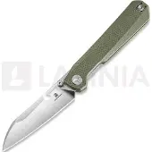 Bestechman Curvee - Satin & Stonewash - G10 Taschenmesser, olivgrün