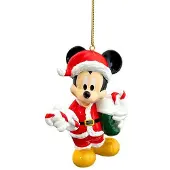 Disney Resin 3D Mickey Weihnachtsmann 10 cm Ornament (multi)