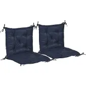 Outsunny -Sitzkissen-98L x 50B x 8H cm-Blau