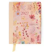 Paperclip Mini-Agenda Blumen Pink 2027 –