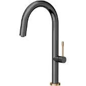 Quadron Haley T Line SteelQ Küchenarmatur Graphitmetall mit Kupferoberfläche (84818011)